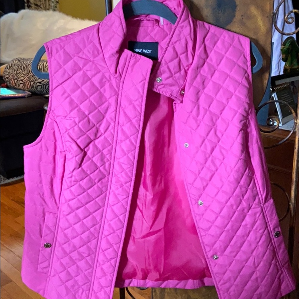 Nine West puff vest 2 for 1 medium poly